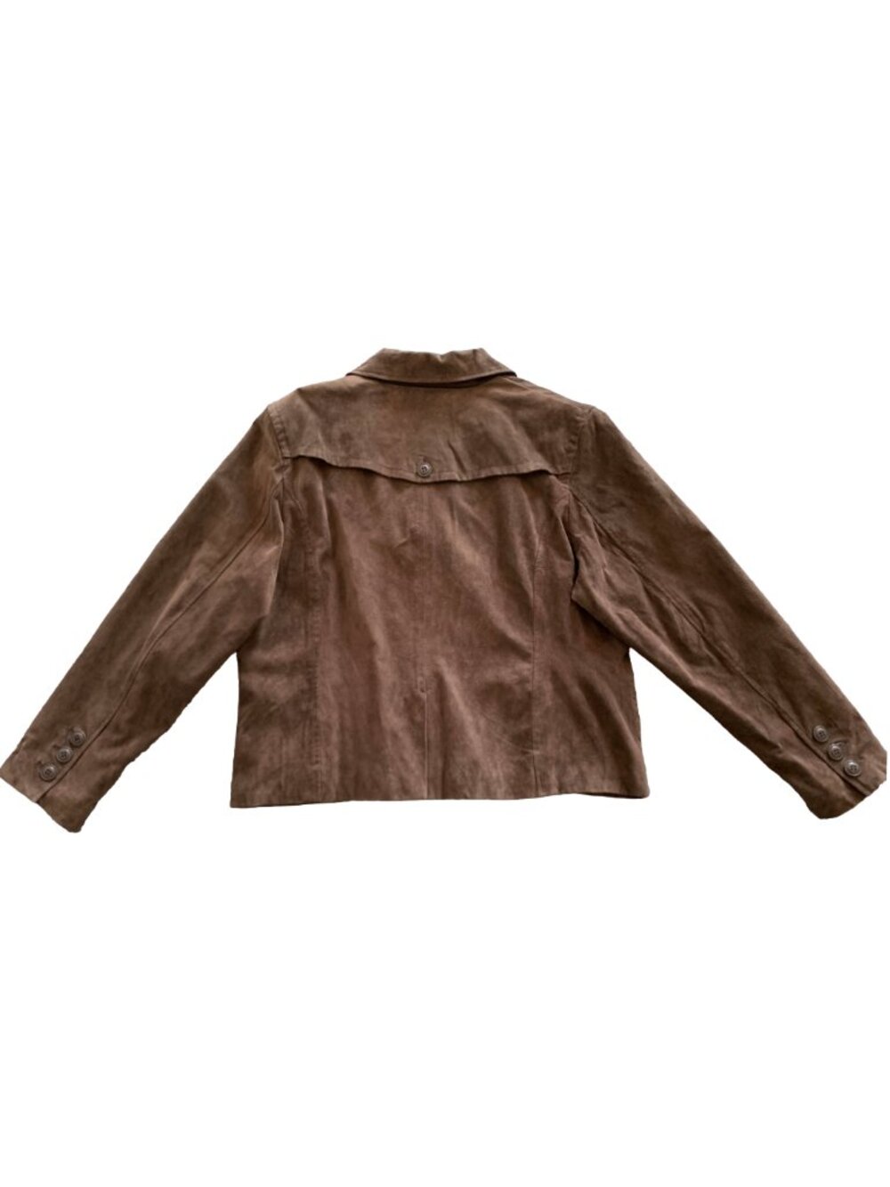 MOTTO Vintage Y2K Brown Suede Blazer Jacket Sz XL Boho/Western/Festival - Picture 4 of 8